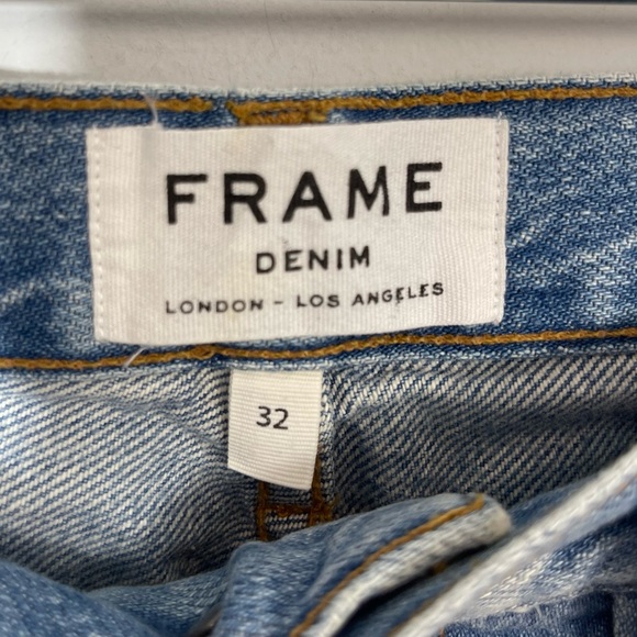 FRAME DENIM L'HOMME SLIM STRAIGHT JEANS IN WHITE SANDS Men’s Size 32 x 35 Tall - Picture 4 of 16